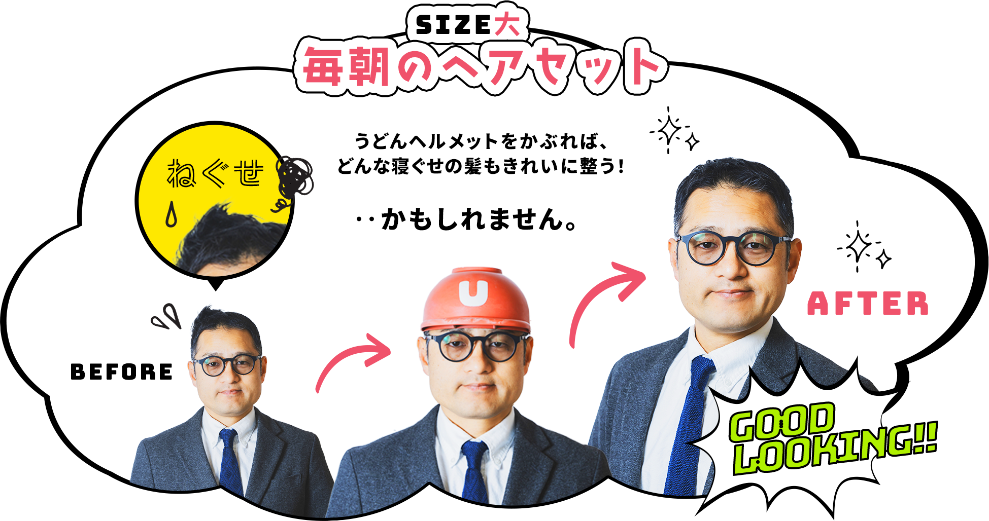 毎朝のヘアセット